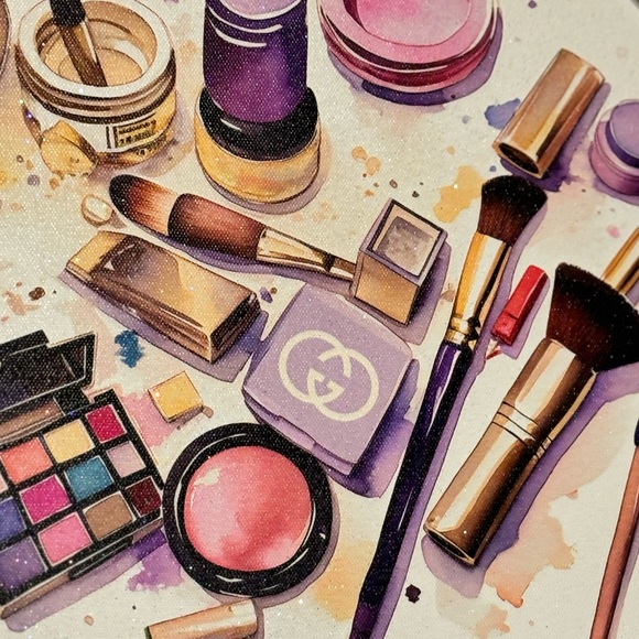 Licensed Beauty Glitter Wall Art Canvas - Picture 5 of 5